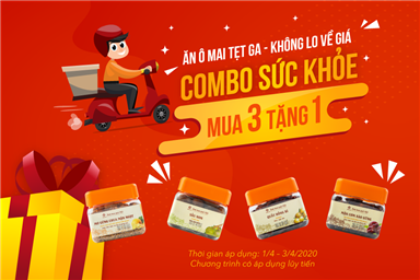 MUA 3 TẶNG 1:  COMBO SỨC KHỎE - PHÒNG DỊCH TẠI NHÀ - ĐẨY XA COVID